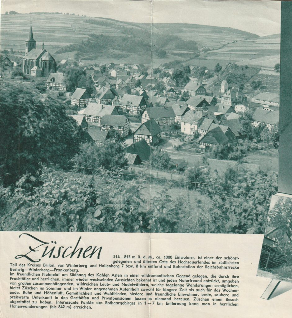 Prospekt Züschen 1938 Seite 2 